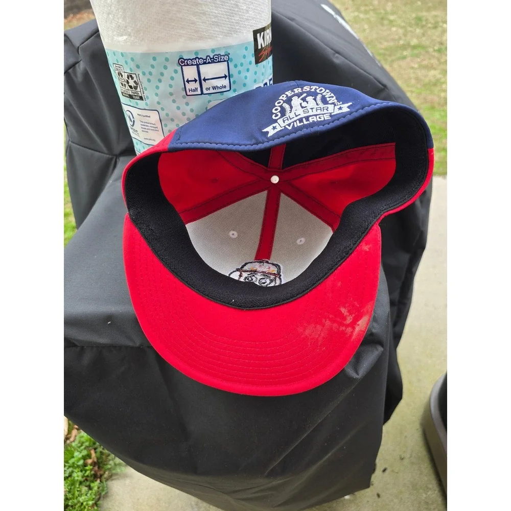 Dome Headwear Cooperstown All Star Village Hat‎ Red White Blue Flex Fit S/M XXIX